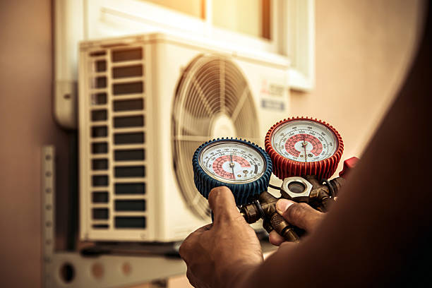 Professional Hvac Installation technician working in Brighton, IL